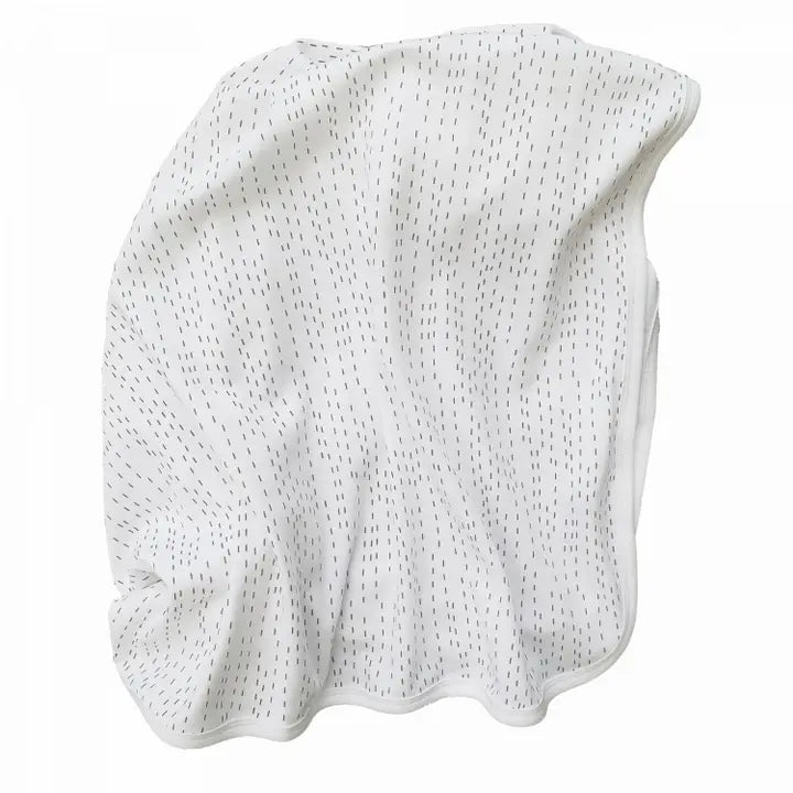 Couverture bio pour bébé White line