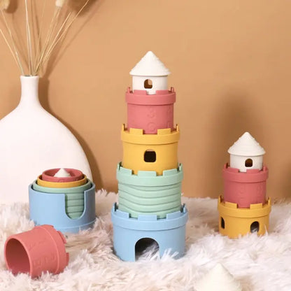 Jouet éducatif de château empilable Montessori
