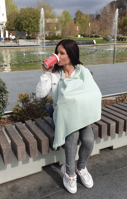 Cape d'allaitement mousseline