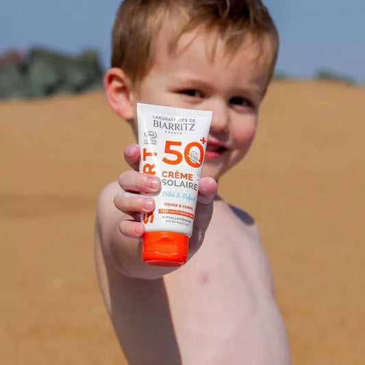 Crème solaire bébé et enfant SPF 50+