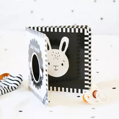 Livre contrasté pour bébé avec ouvertures