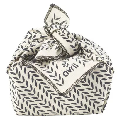 Furoshiki Feuillage 32 x 32 cm Coton bio Fabriqué en France