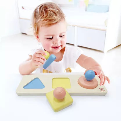 Puzzle trieur de formes Montessori en riz - Jouet d'éveil