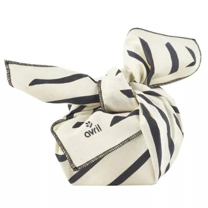 Furoshiki Zèbre 52 x 52 cm Coton bio Fabriqué en France