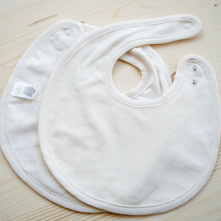 Bavoir bébé - réglable 0-12 mois - 100% coton Bio GOTS