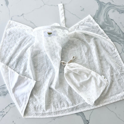 Cape d'allaitement brodée