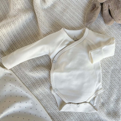 Body bébé bio liseré gris T. 1 mois