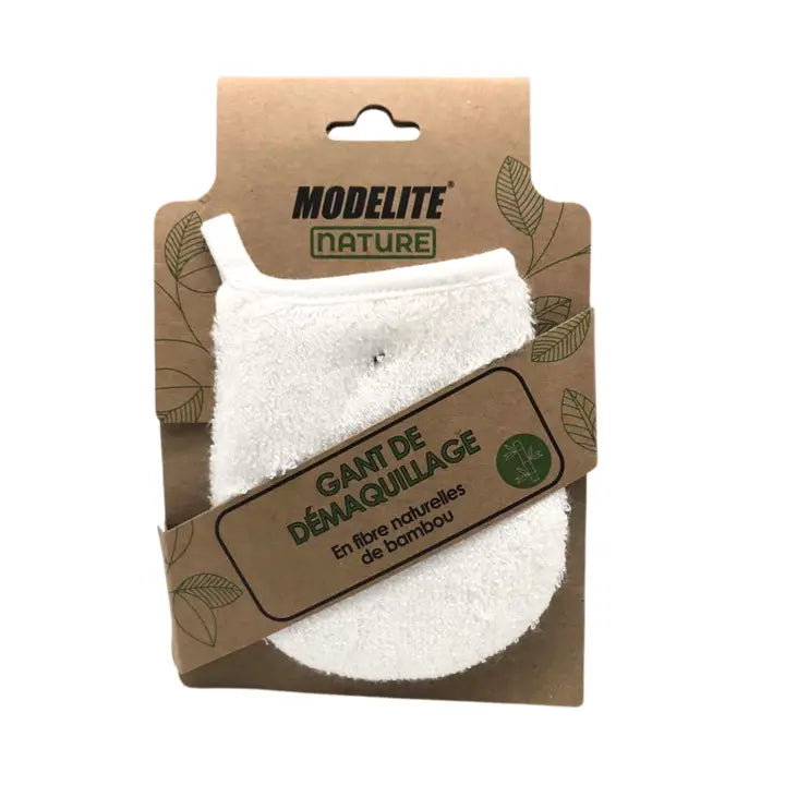 Gant de démaquillage réutilisable 100 % Bambou Naturel