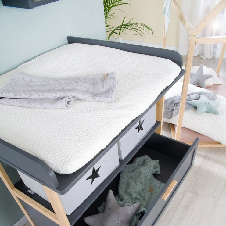 Housse de tension ROBA Organic pour matelas à langer 75x85 cm
