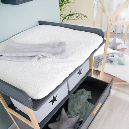Housse de tension ROBA Organic pour matelas à langer 75x85 cm