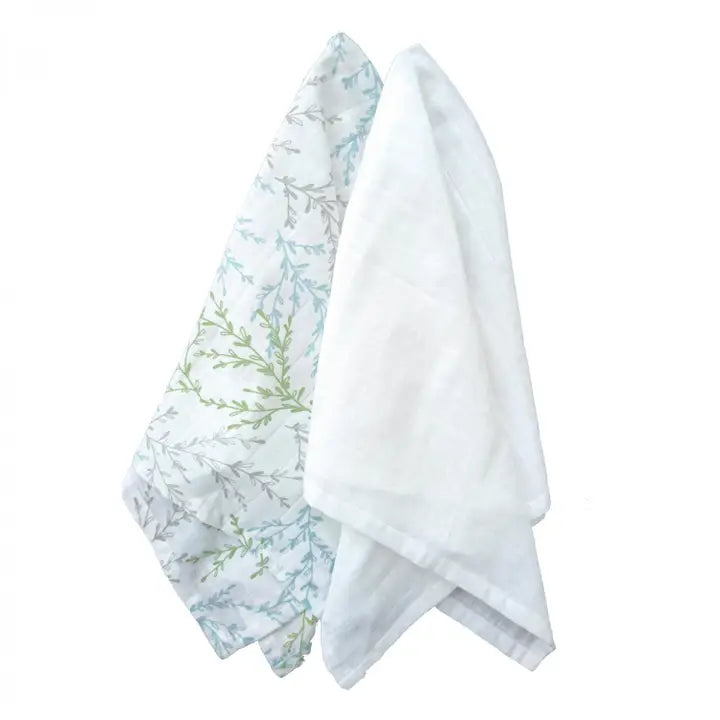 Lot de 2 couvertures en mousseline bio Printemps