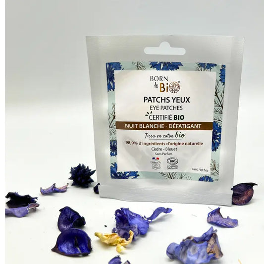 Patchs pour les yeux Nuit blanche en coton - Certifiés Bio