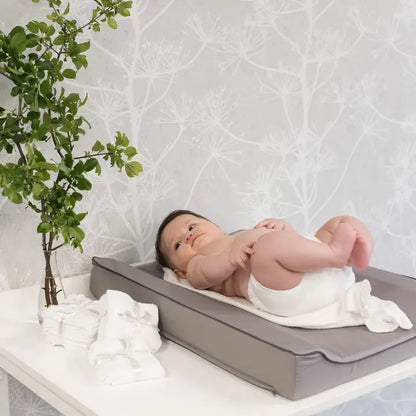Lot de 2 serviettes de soin biologiques pour bébé, blanches